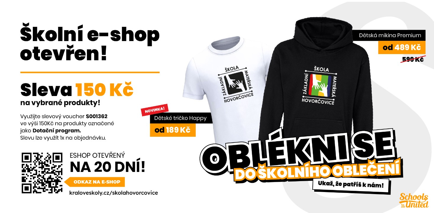 Školní e-shop otevřen!