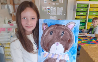 2B - výtvarka s medvědy